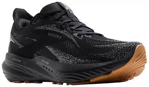 Men's Brooks Glycerin 22, Black/Primer Gray/Biscuit