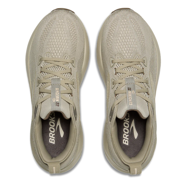 Men's Brooks Glycerin 22, London Fog/Almond Oil/Falcon