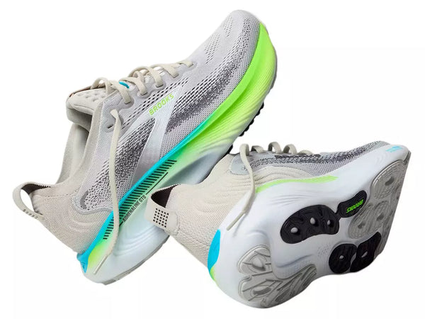 M Brooks Adrenaline GTS 25, Oyster/Green Gecko/Blue