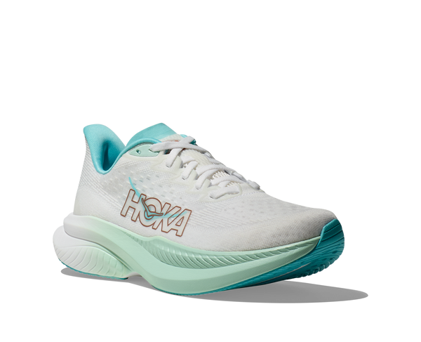 Women's Hoka Mach 6, Frost/Rose Gold