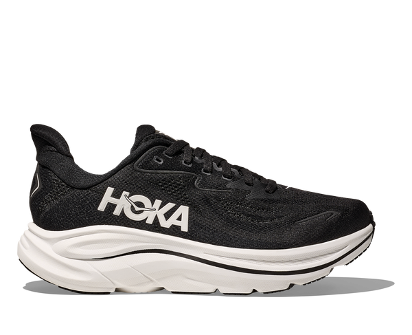 Mens Hoka Clifton 10 , Black/White
