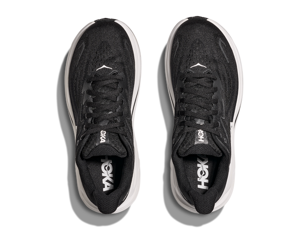 Mens Hoka Clifton 10 , Black/White