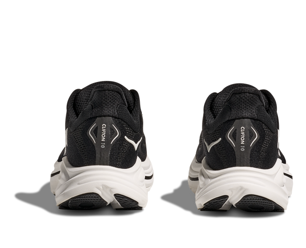 Mens Hoka Clifton 10 , Black/White