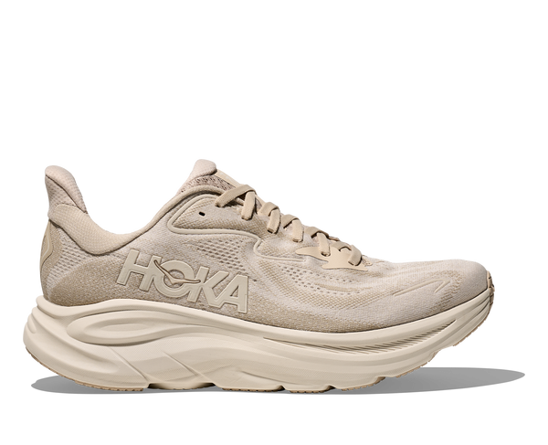 Mens Hoka Clifton 10 , Oatmeal/Oat Milk