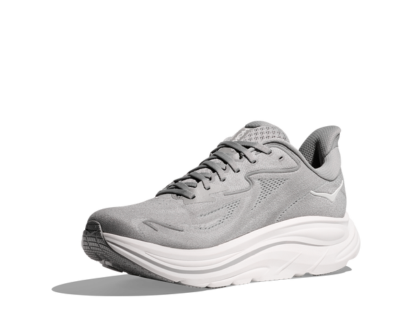 Mens Hoka Clifton 10 , Stellar Grey/Stardust