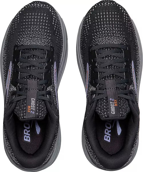 Women's Brooks Ghost Max 2, Ebony/Sweet Lavender/Alloy