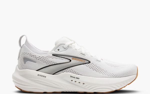 Womens Brooks Glycerin 22, White/Grey/Black