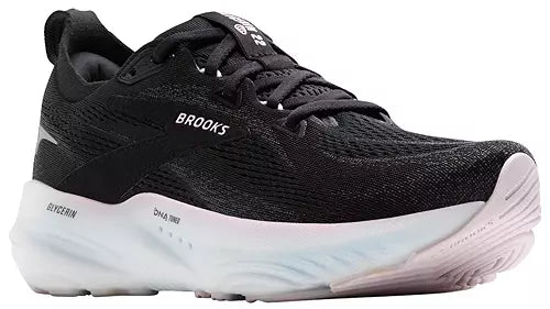 Women's Brooks Glycerin 22, Black/Orchid Ice/White