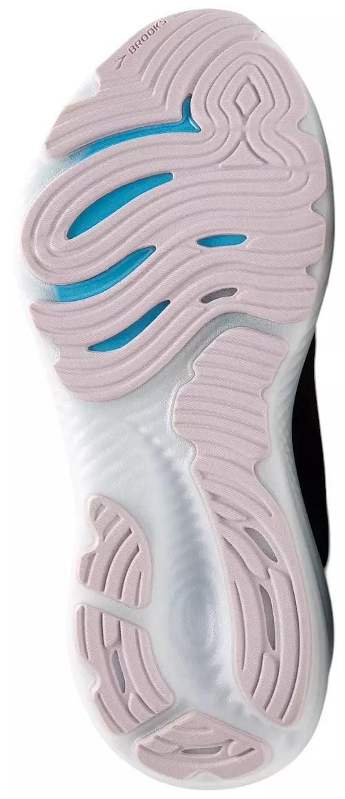 Women's Brooks Glycerin 22, Black/Orchid Ice/White