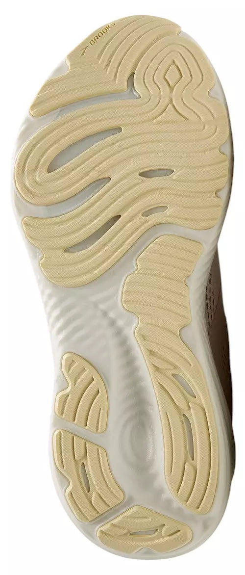Women's Brooks Glycerin 22, Almond Peach/London Fog/Almond