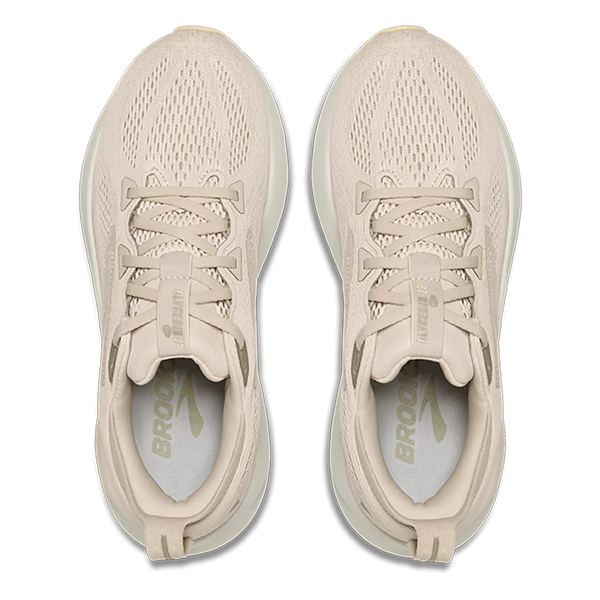 Women's Brooks Glycerin 22, Almond Peach/London Fog/Almond