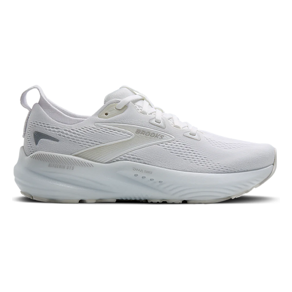 Women's Brooks Glycerin GTS 22, White/White/Grey