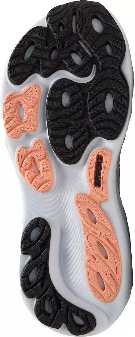 Womens Brooks Adrenaline GTS 25, Grey/Blackened Pearl/Coral