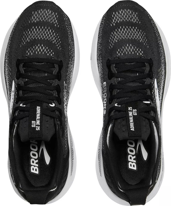 Womens Brooks Adrenaline GTS 25, Black/Grey/White