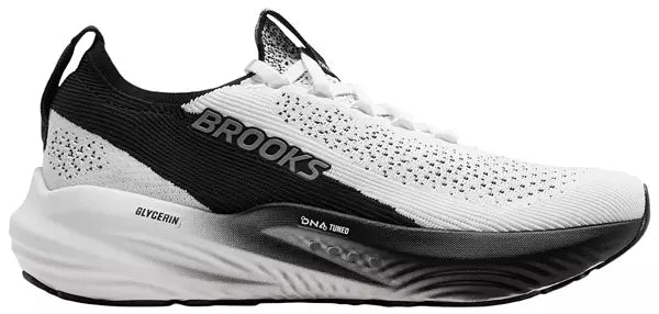 Women's Brooks Glycerin Stealthfit 22, White/Grey/Black