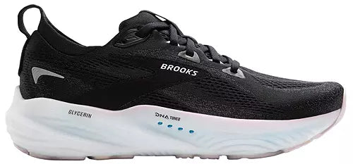 Women's Brooks Glycerin 22, Black/Orchid Ice/White