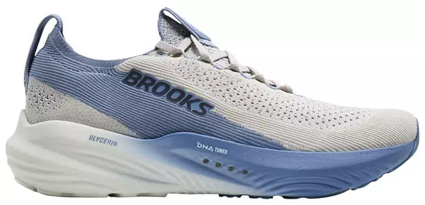 Men's Brooks Glycerin Stealthfit 22, Antarctica/Country Blue