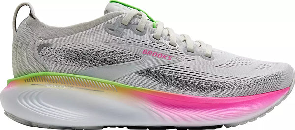 Womens Brooks Adrenaline GTS 25, Oyster/Pink/Green