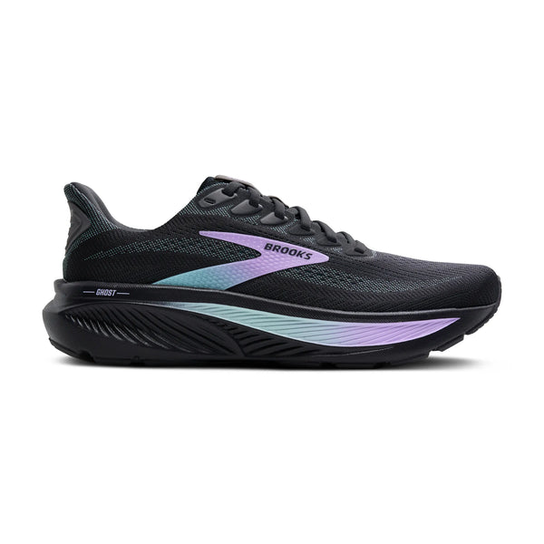Womens Brooks Ghost 17, Grey/Clearwater/Purple
