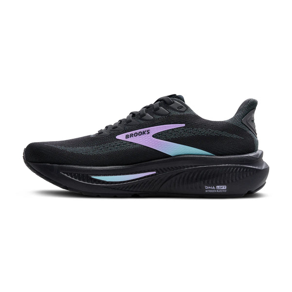 Womens Brooks Ghost 17, Grey/Clearwater/Purple