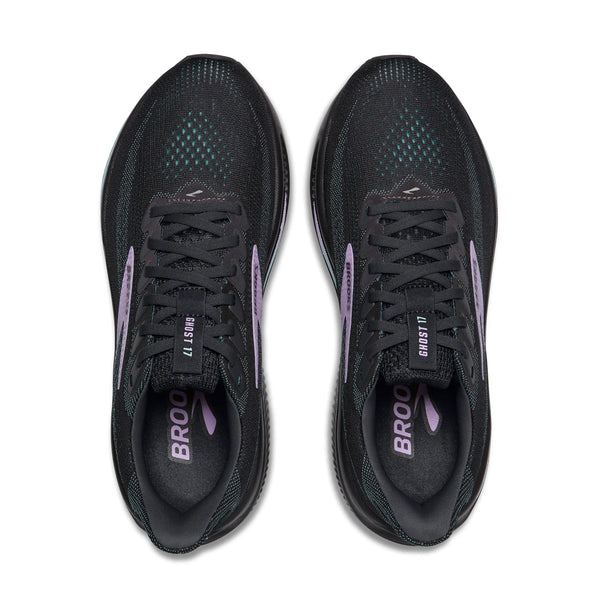 Womens Brooks Ghost 17, Grey/Clearwater/Purple