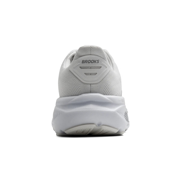 Womens Brooks Ghost 17, White/White/Grey
