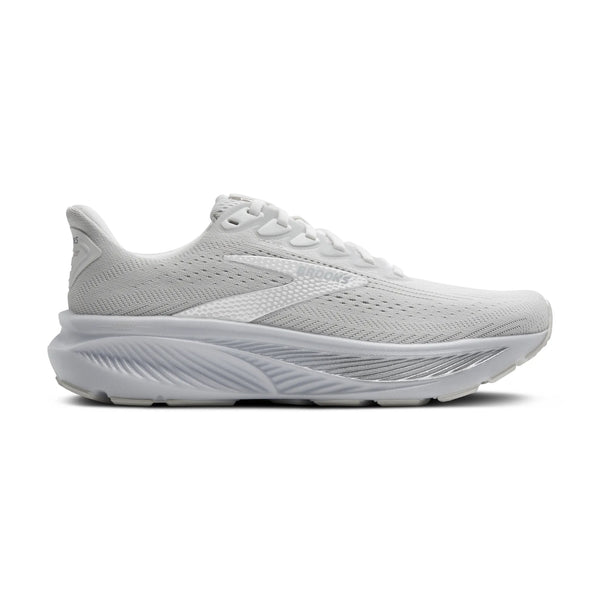 Womens Brooks Ghost 17, White/White/Grey