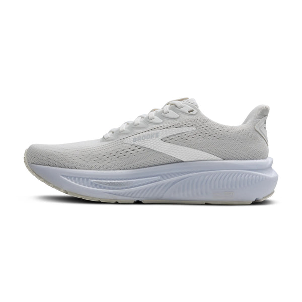 Womens Brooks Ghost 17, White/White/Grey