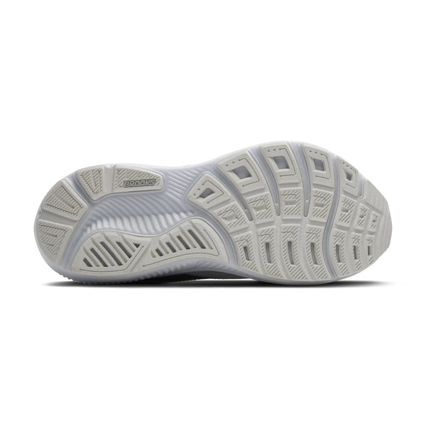 Womens Brooks Ghost 17, White/White/Grey