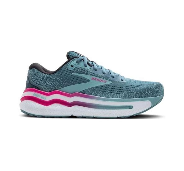 Women's Brooks Ghost Max 2, Storm Blue/Knockout Pink/Aqua