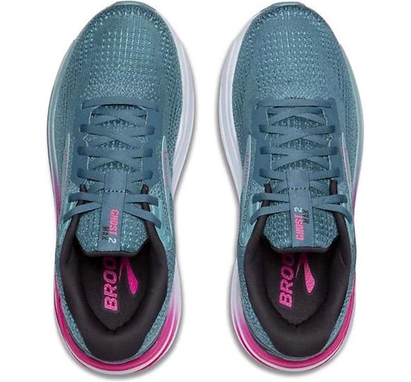 Women's Brooks Ghost Max 2, Storm Blue/Knockout Pink/Aqua
