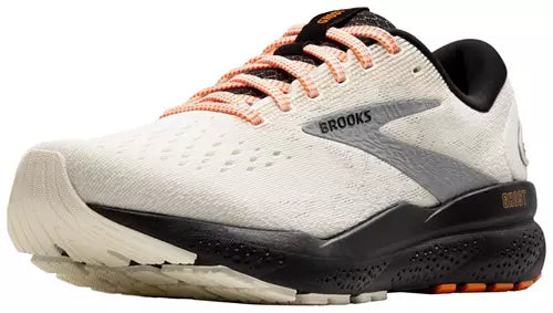 Brooks Ghost 16, Ecru/Orange/Black