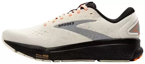 Brooks Ghost 16, Ecru/Orange/Black