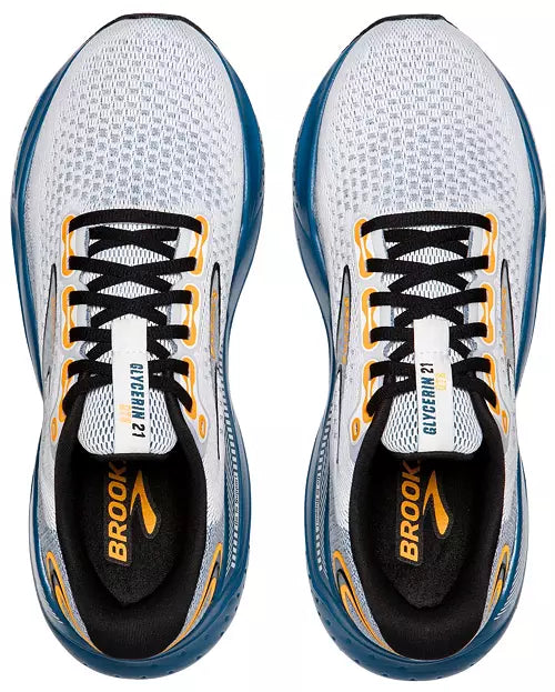 Brooks Glycerin GTS 21, White/Sapphire/Orange