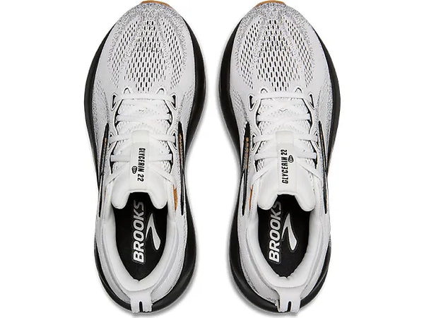 M Brooks Glycerin 22, White/Grey/Black