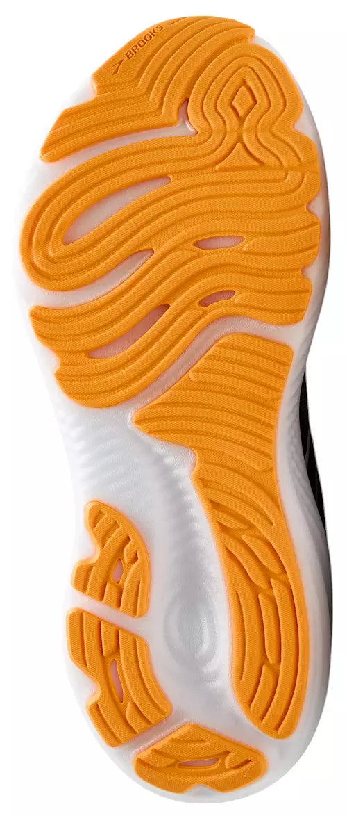 Men's Brooks Glycerin GTS 22, Black/Country Blue/Orange Pop