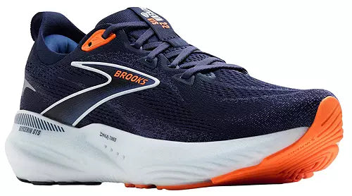 Men's Brooks Glycerin GTS 22, Peacoat/Blue Ribbon/Orange