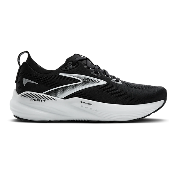 Women's Brooks Glycerin GTS 22, Black/Grey/White