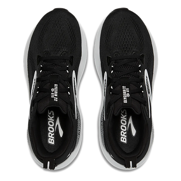 Women's Brooks Glycerin GTS 22, Black/Grey/White