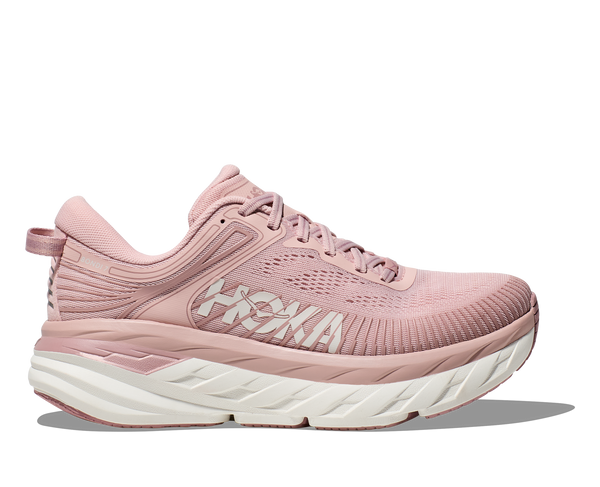 Hoka Bondi 7, Peach Whip/White