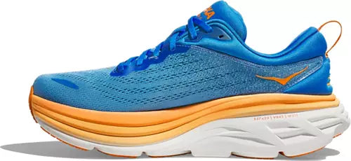 Hoka Bondi 8, Coastal Sky/Vibrant Orange