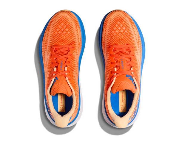 Hoka Clifton 9 , Vibrant Orange/Impala