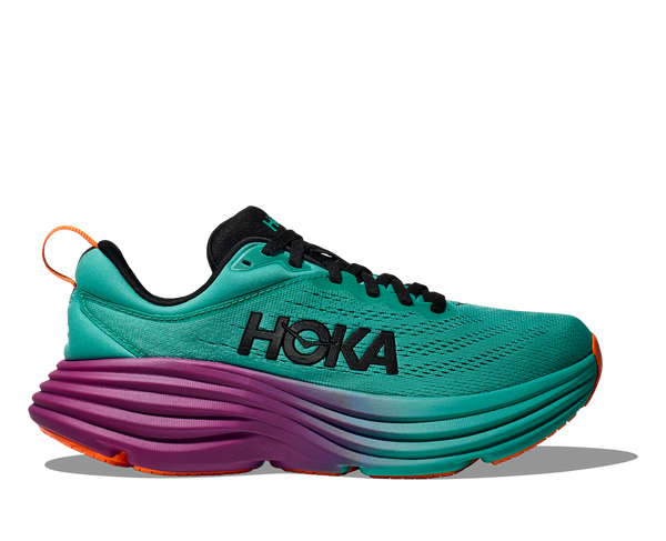 Hoka Bondi 8 , Electric Aqua/Black