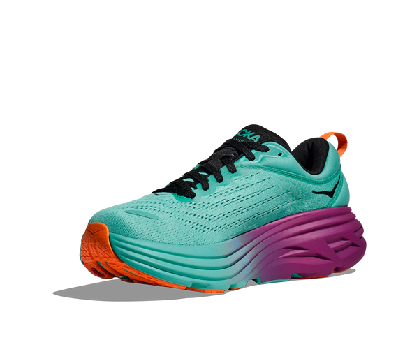 Hoka Bondi 8 , Electric Aqua/Black