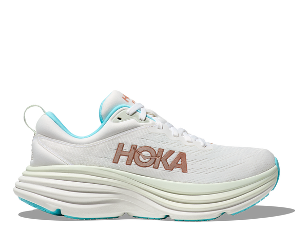 Hoka Bondi 8 , Frost/Rose Gold