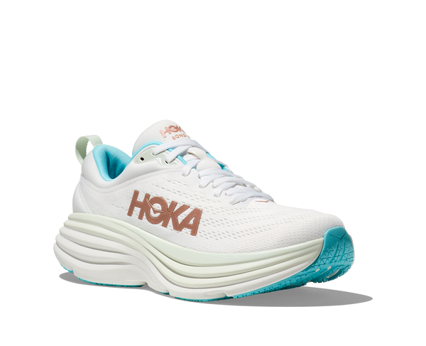 Hoka Bondi 8 , Frost/Rose Gold