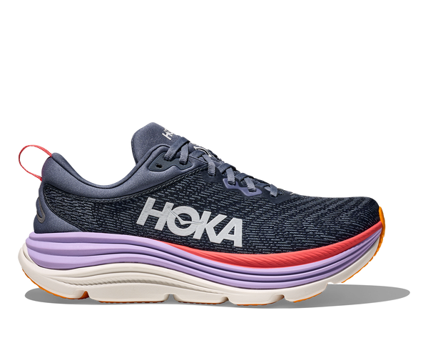 Women's Hoka Gaviota 5, Anchor/Grapefruit