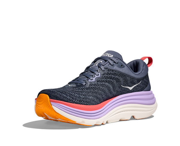 Women's Hoka Gaviota 5, Anchor/Grapefruit