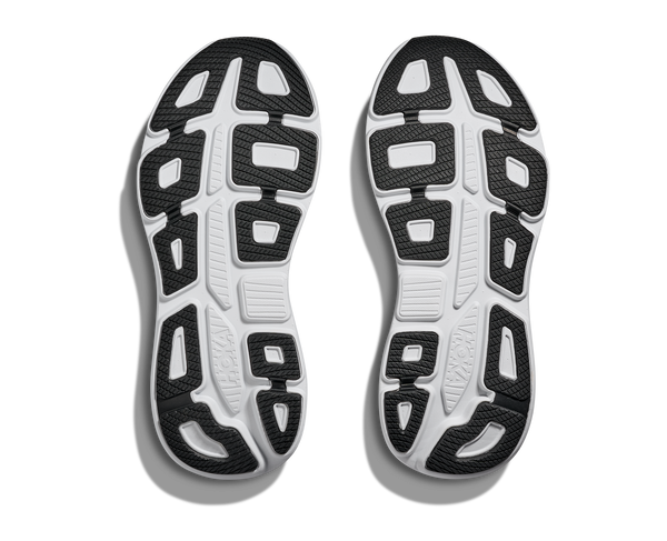 Mens Hoka Bondi 9, Black/Vermillion