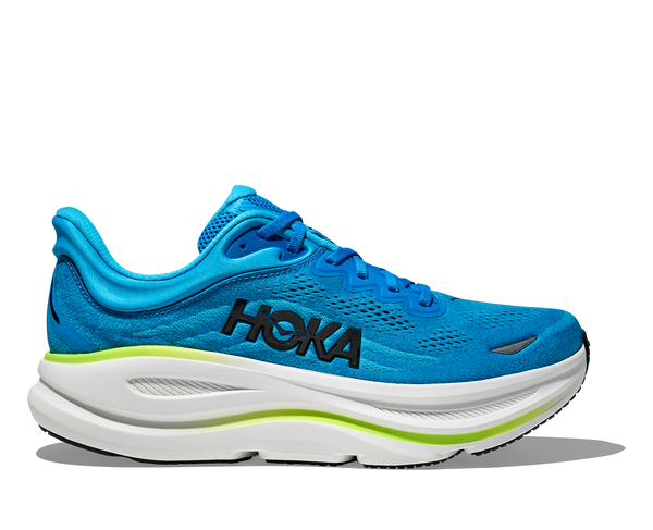 Mens Hoka Bondi 9, Skyward Blue/Hoka Blue